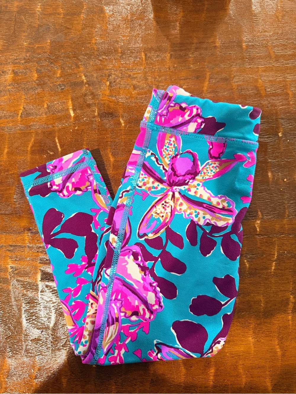 Lilly Pulitzer Girls Floral Print Leggings Size 2-3